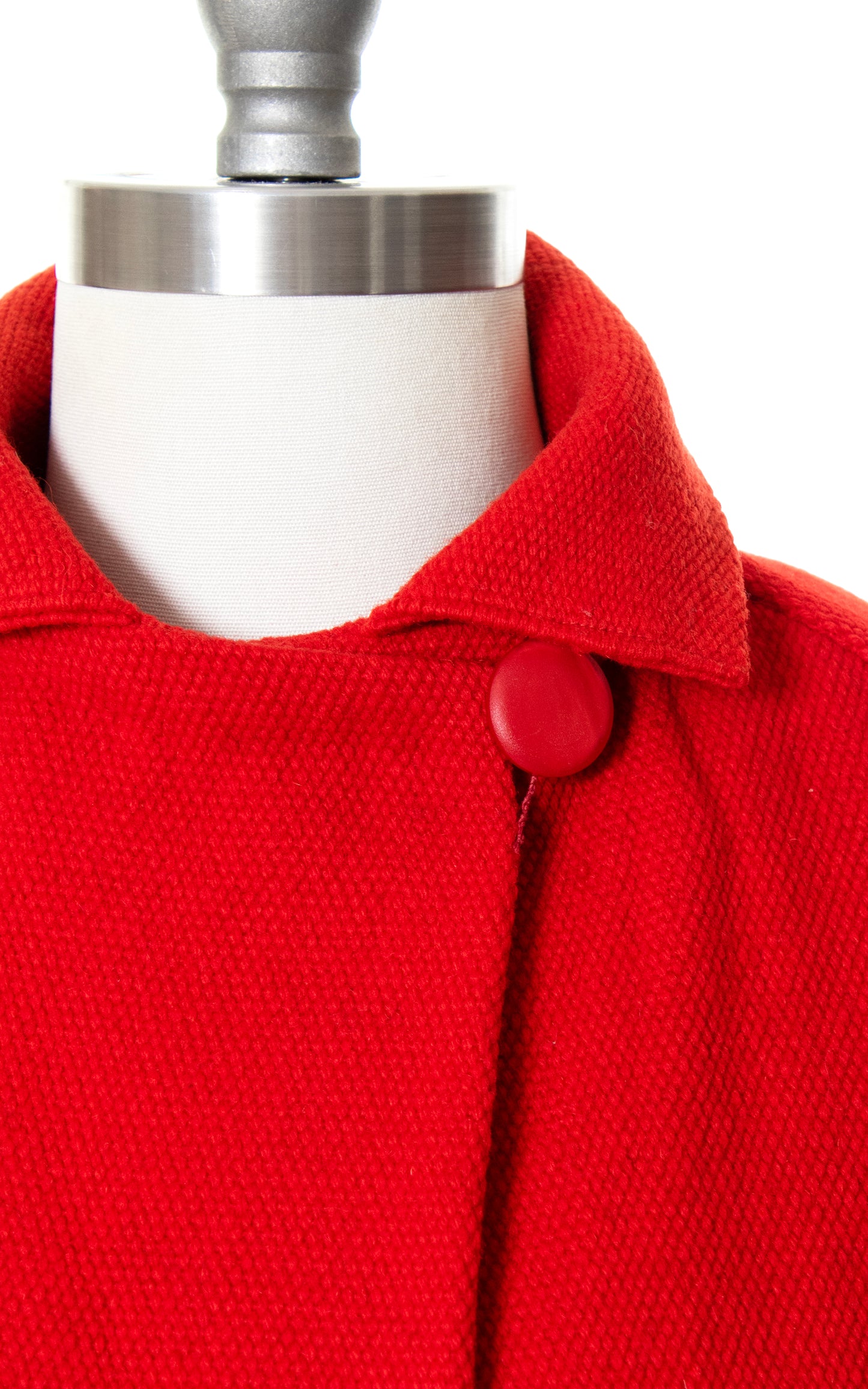 Vintage 1940s 40s 1950s 50s Hand-Woven Red Wool Chimayo Coat Jacket BirthdayLifeVintage