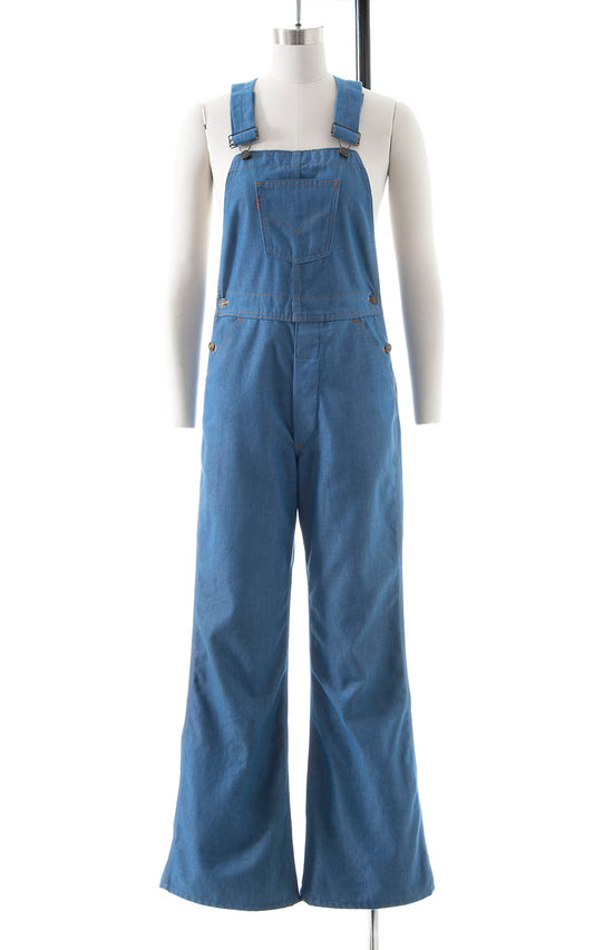 1970s LEVI'S ORANGE TAB Denim Bell Bottom Overalls | medium