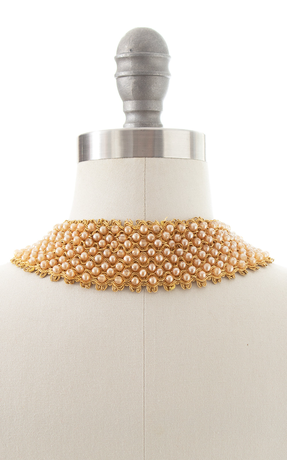 1950s 1960s Pearl Peter Pan Collar Necklace