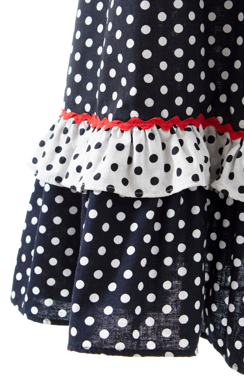 1970s Polka Dot Color Block Sundress | small/medium