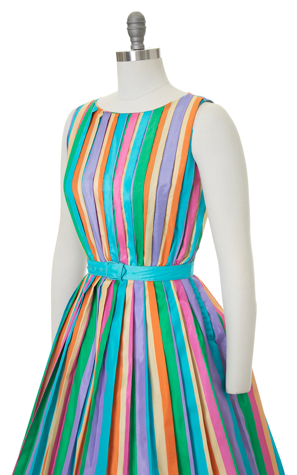 Dress with rainbow pleat best sale