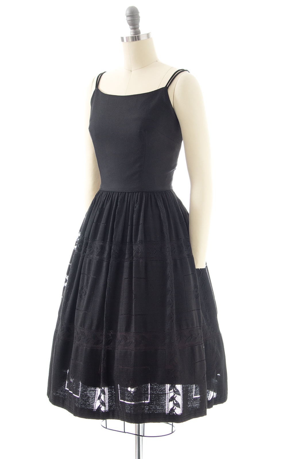 1950s Black Lace Sundress | small