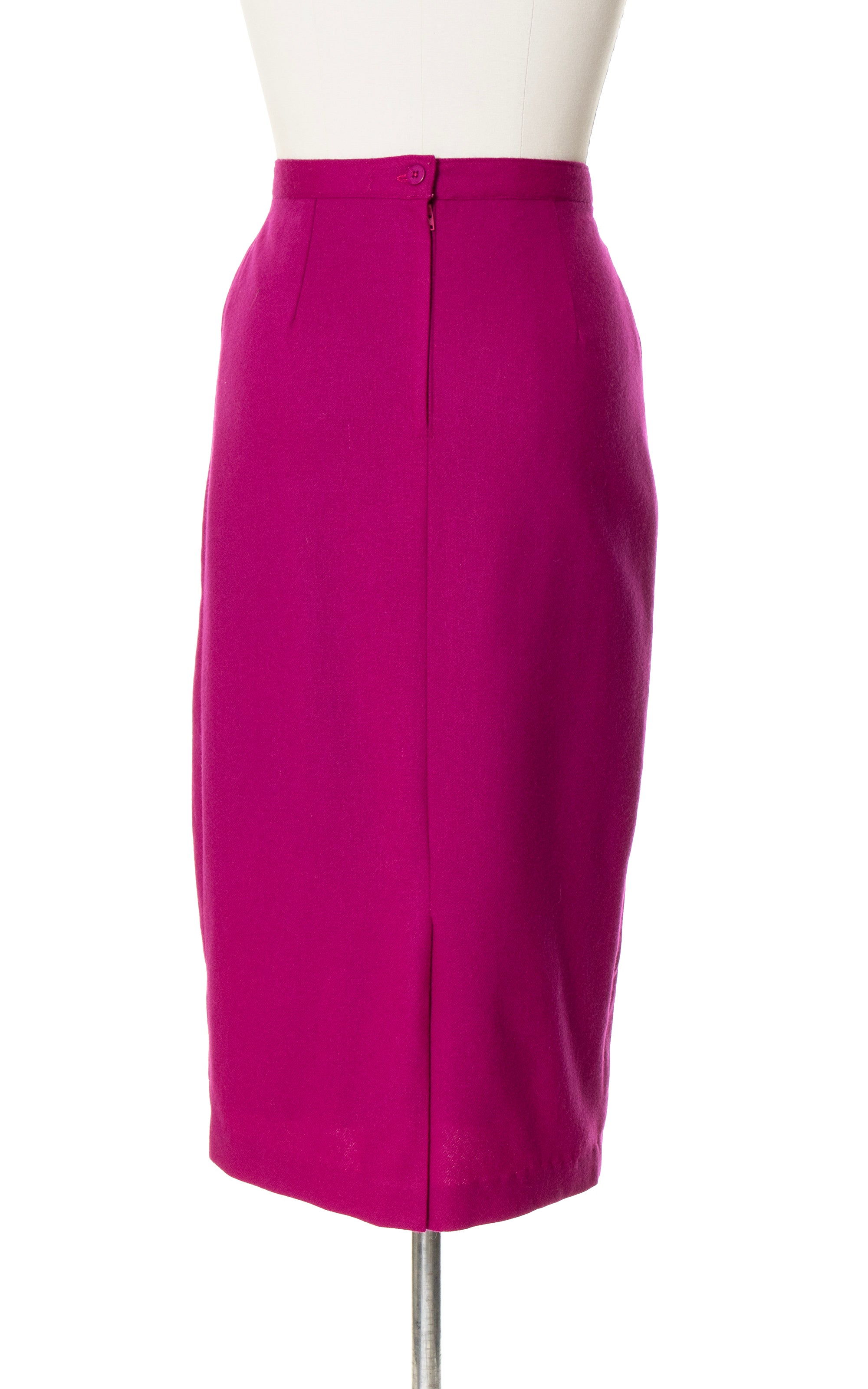 Pink wool pencil outlet skirt