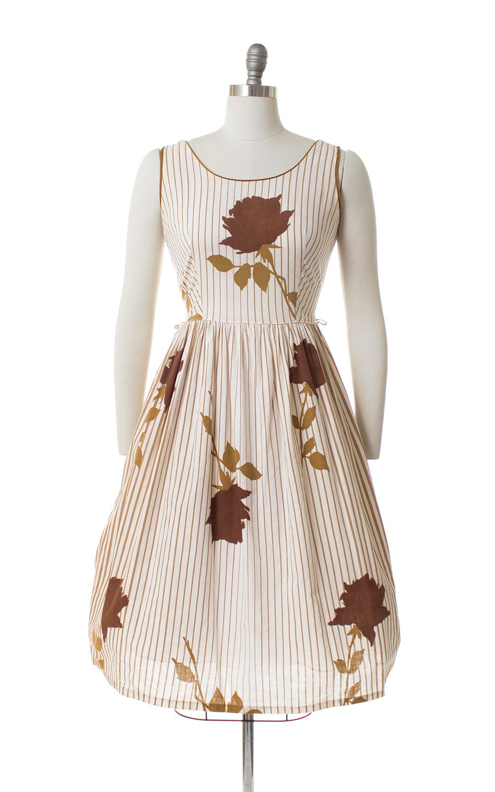 1950s Roses & Stripes Sundress