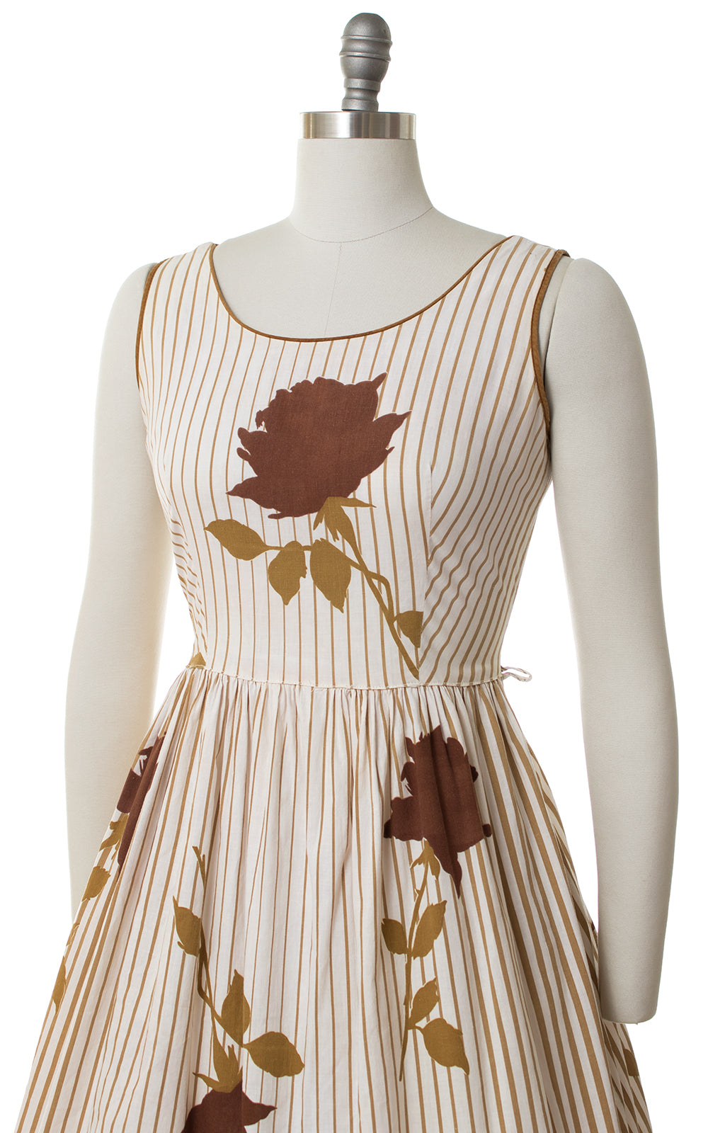 1950s Roses & Stripes Sundress