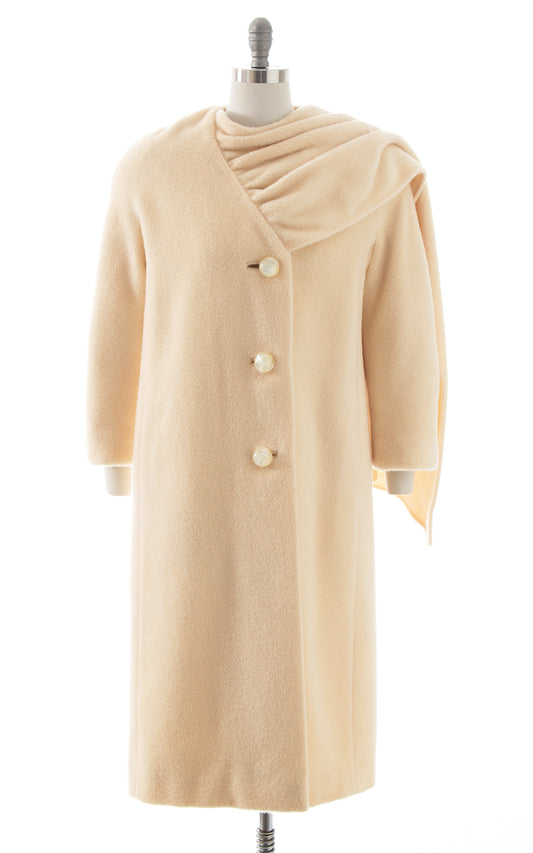 1960s ZANDRA RHODES Wool Scarf Coat | medium/large