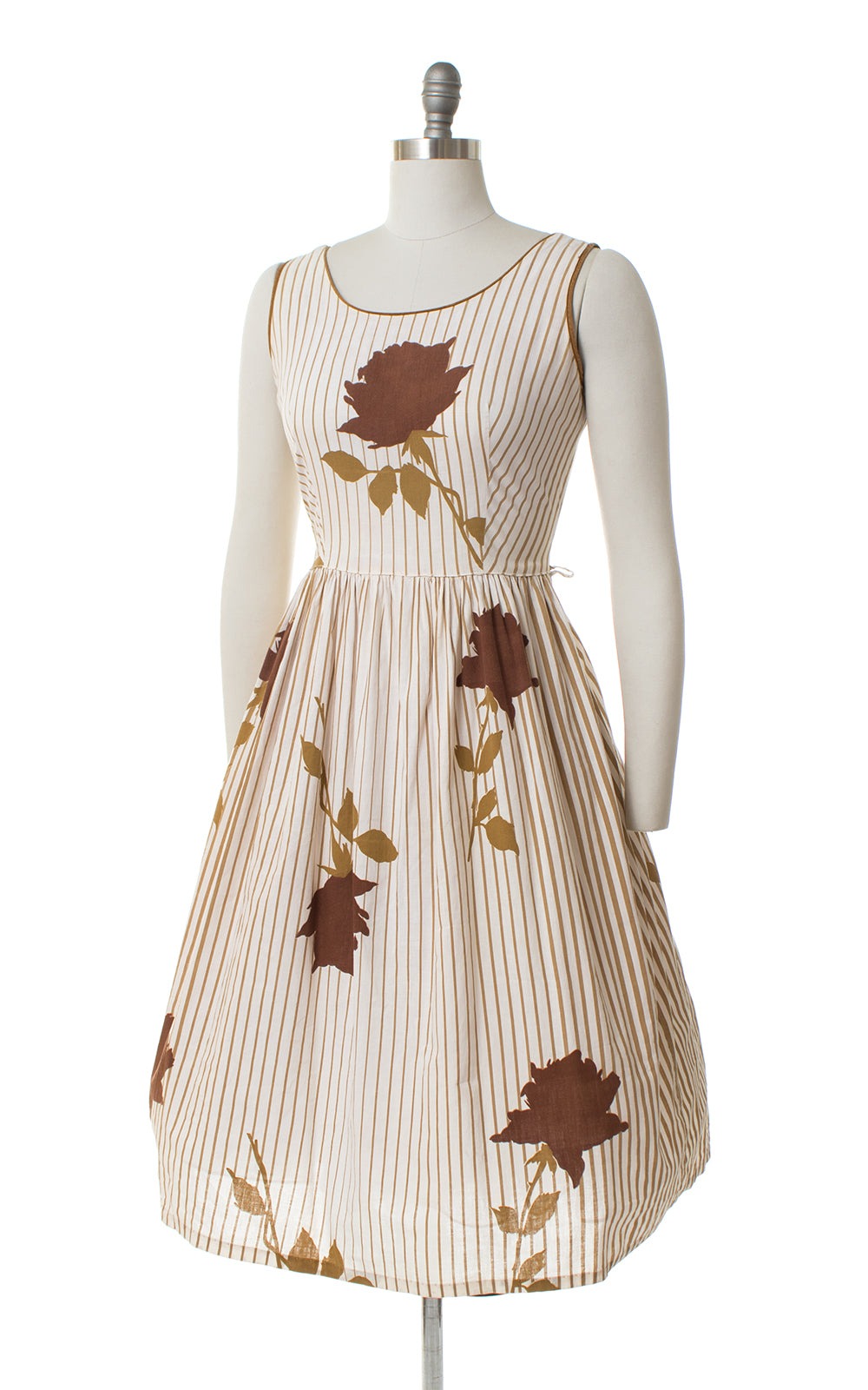1950s Roses & Stripes Sundress