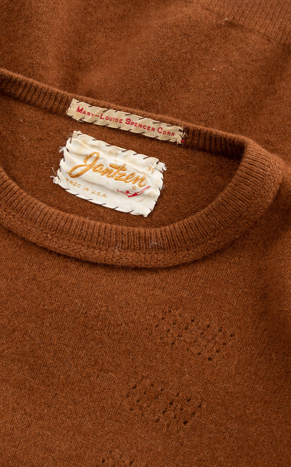 1940s 1950s JANTZEN Knit Wool Sweater Top | medium/large