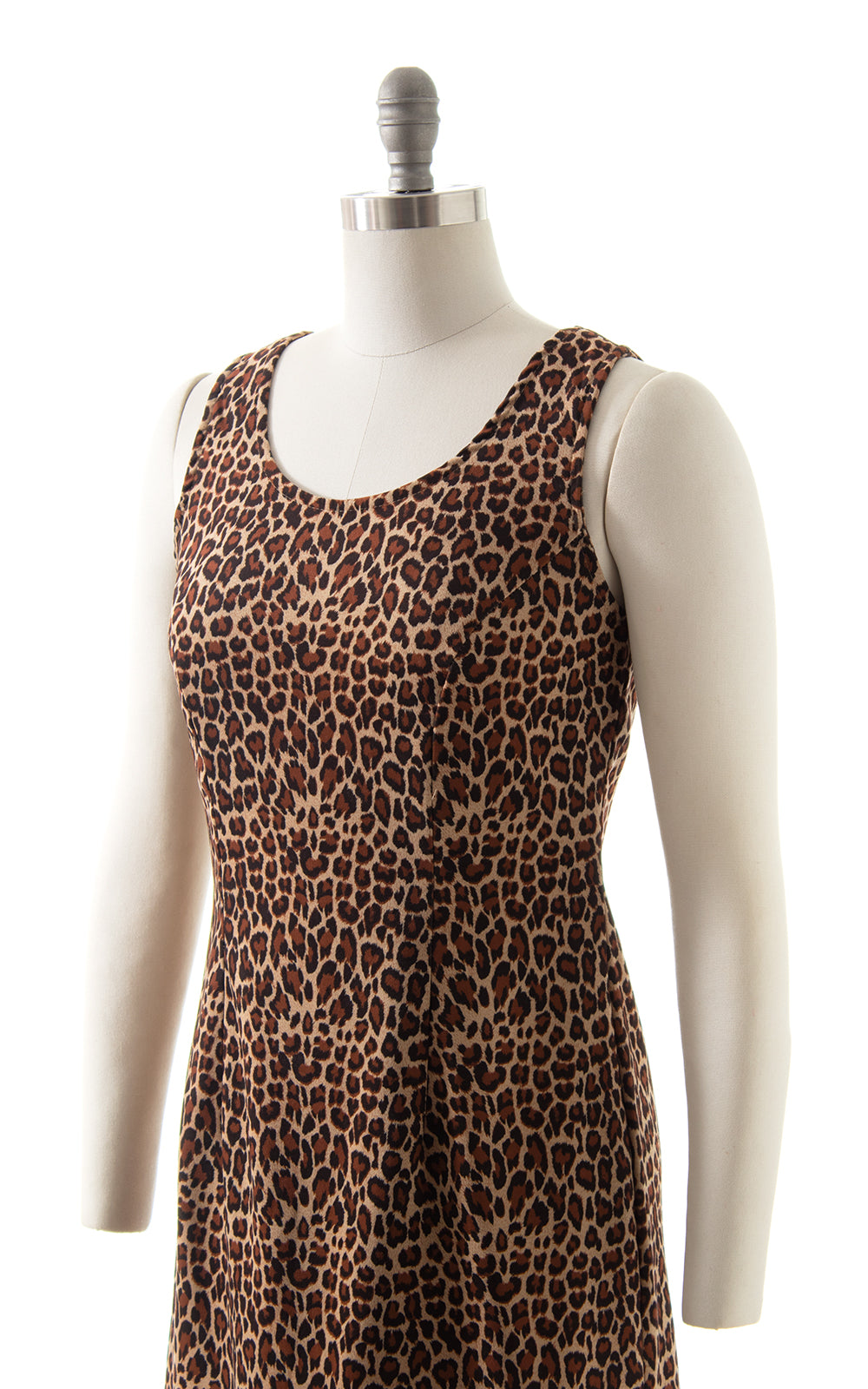 1990s Leopard Print Wiggle Dress BirthdayLifeVintage