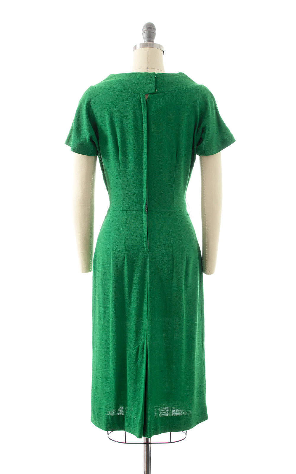 BLV x DEANNA || 1960s Kelly Green Linen Wiggle Dress | x-small Birthday Life Vintage BLV x DEANNA || 1960s Kelly Green Linen Wiggle Dress | x-small Birthday Life Vintage