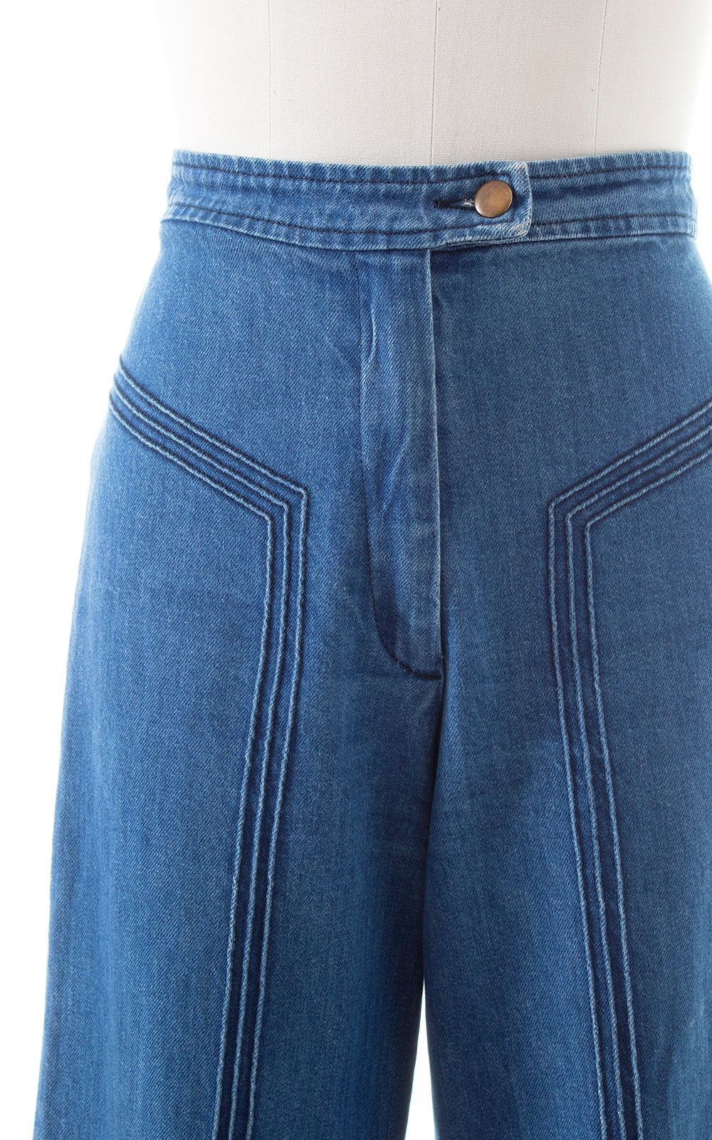 Modern STONED IMMACULATE 1970s Style Wide Leg Jeans | medium/large