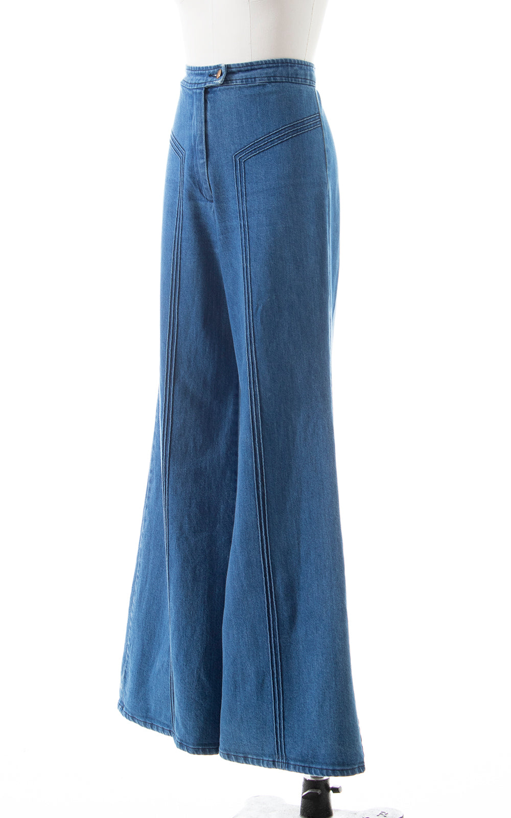 Modern STONED IMMACULATE 1970s Style Wide Leg Jeans | medium/large