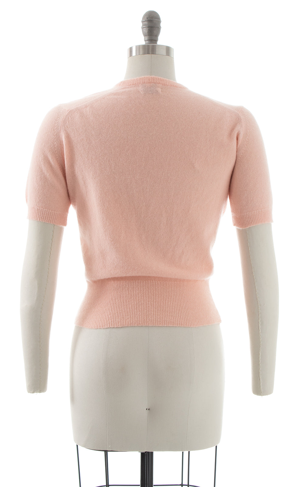 1950s Pink Cashmere Sweater Top | x-small/small/medium