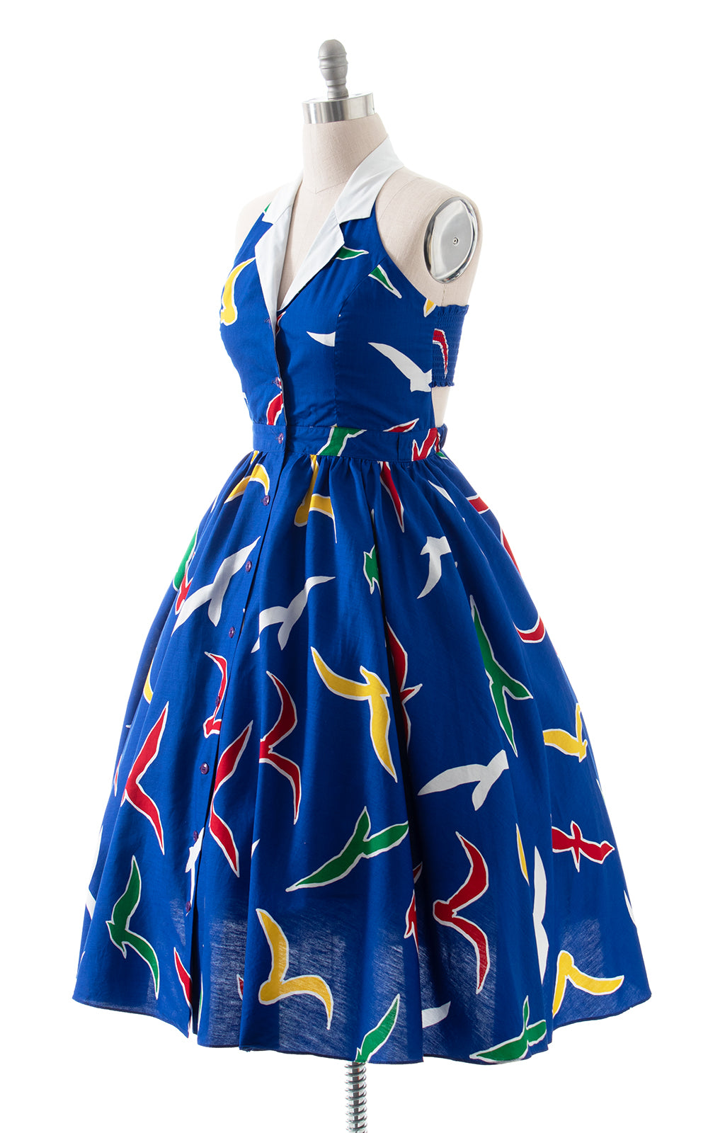 1980s does 1950s Seagull Novelty Print Sundress | medium/large