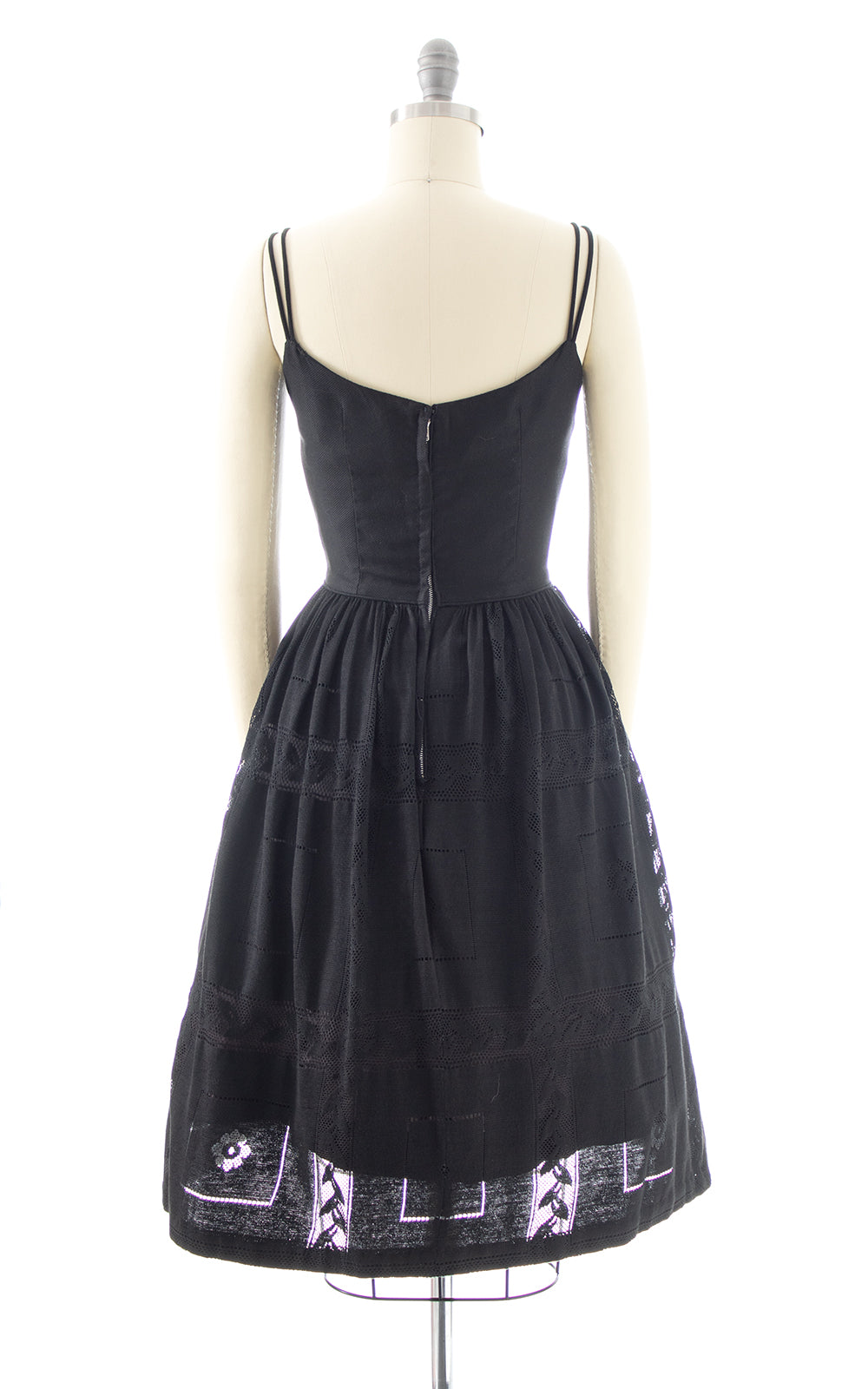 1950s Black Lace Sundress | small