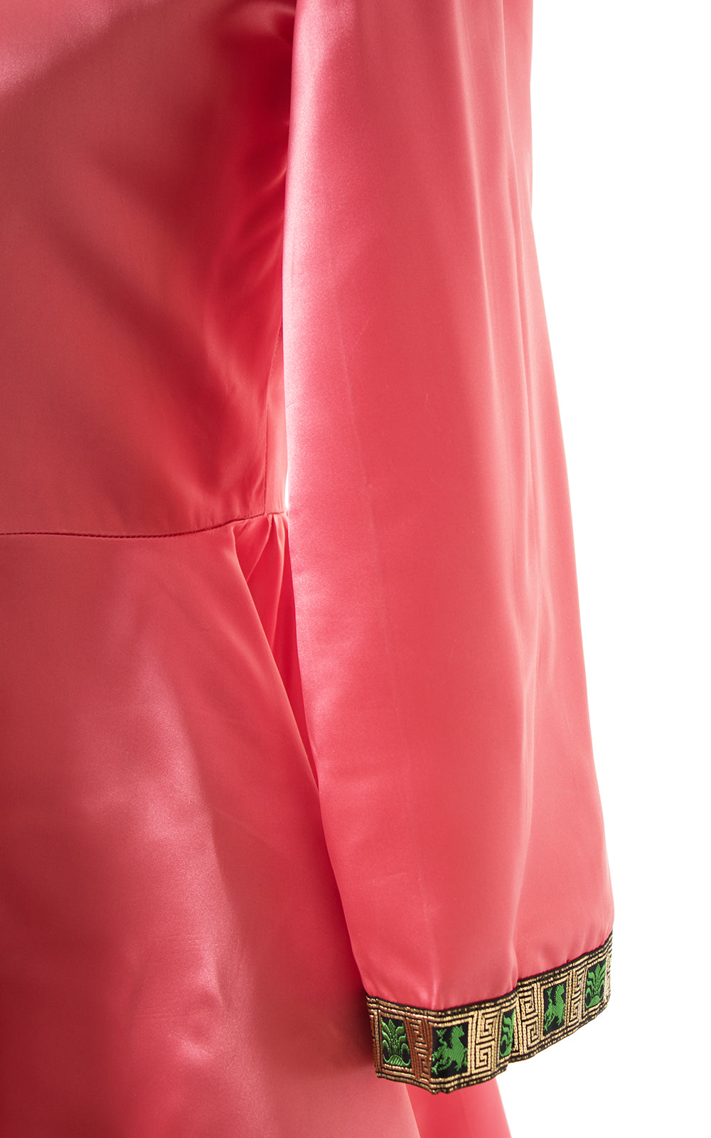 1940s Pink Satin Wide Sleeve Loungewear Jacket