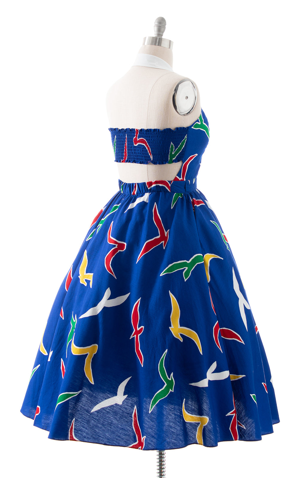 1980s does 1950s Seagull Novelty Print Sundress | medium/large