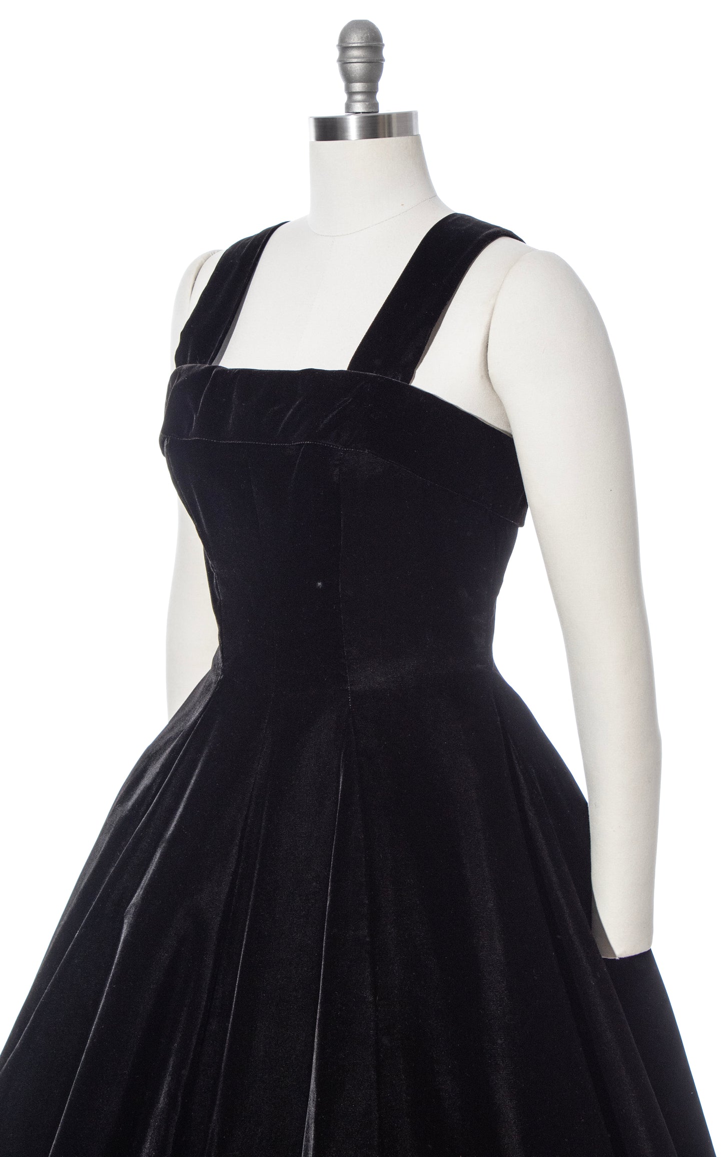 Vintage 50s 1950s SUZY PERETTE Black Velvet Formal Gown Evening Dress BirthdayLifeVintage