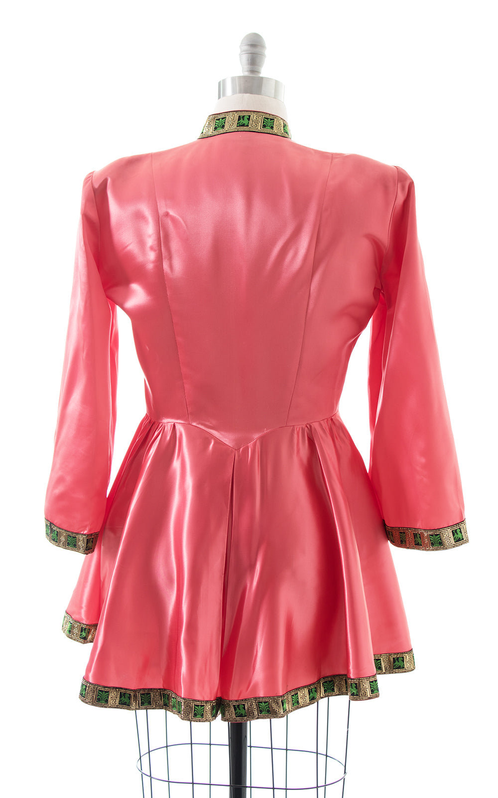 1940s Pink Satin Wide Sleeve Loungewear Jacket