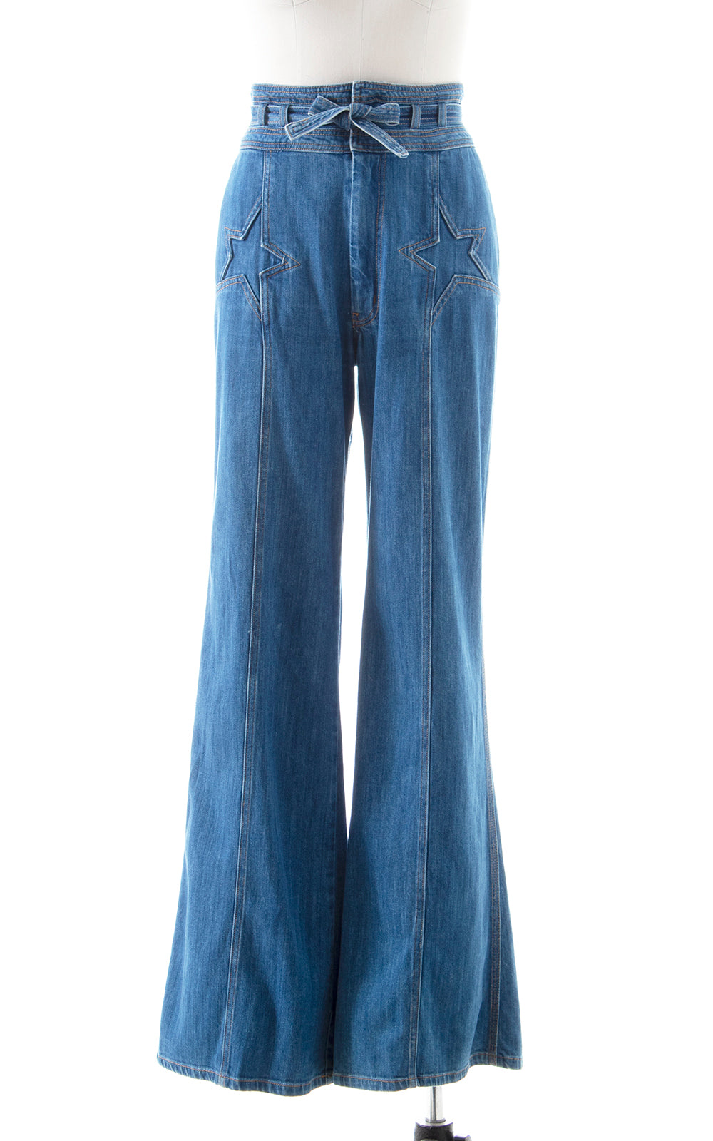 Modern STONED IMMACULATE 1970s Style Star Jeans | medium/large