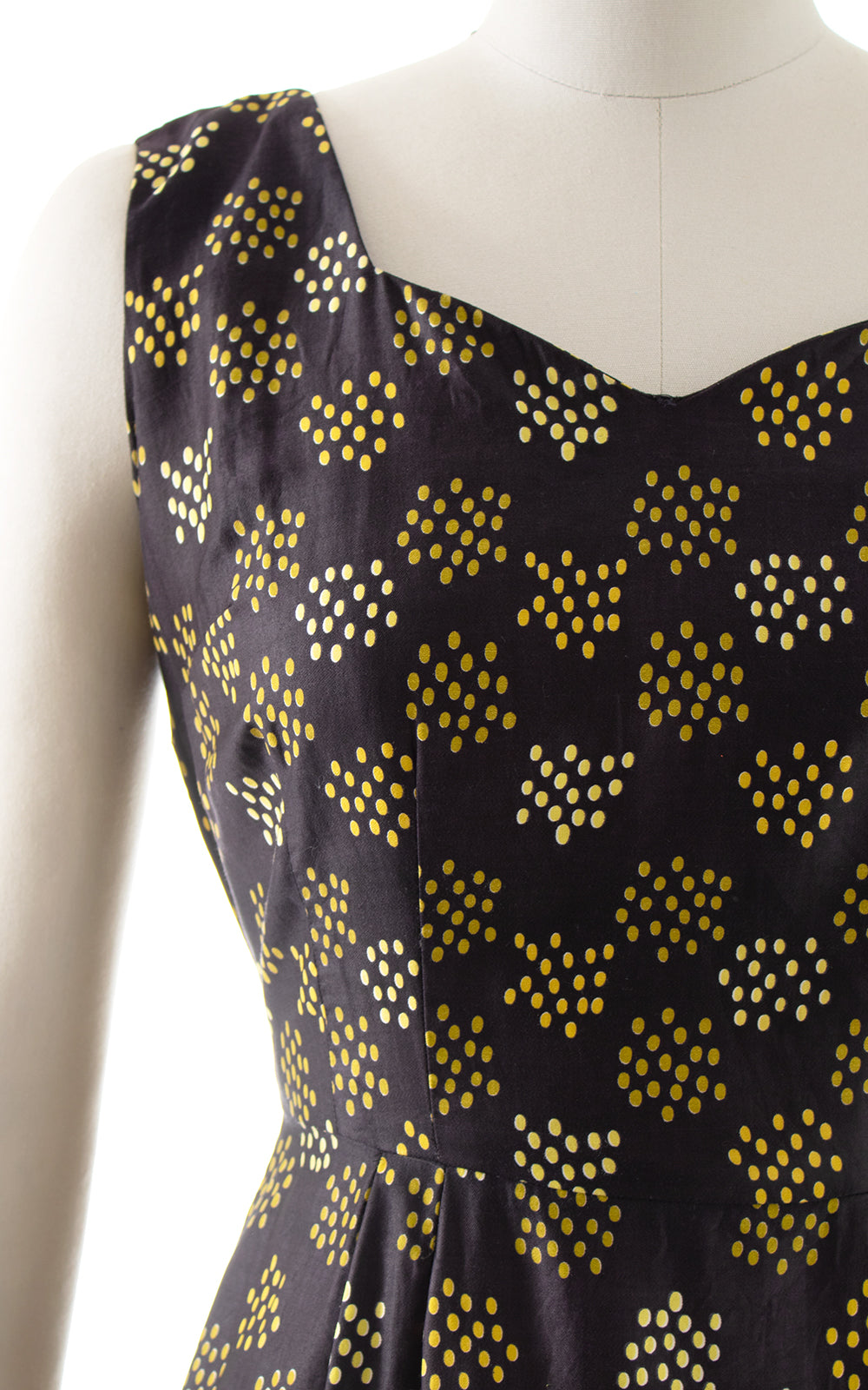 1950s Polka Dot Wiggle Dress BirthdayLifeVintage