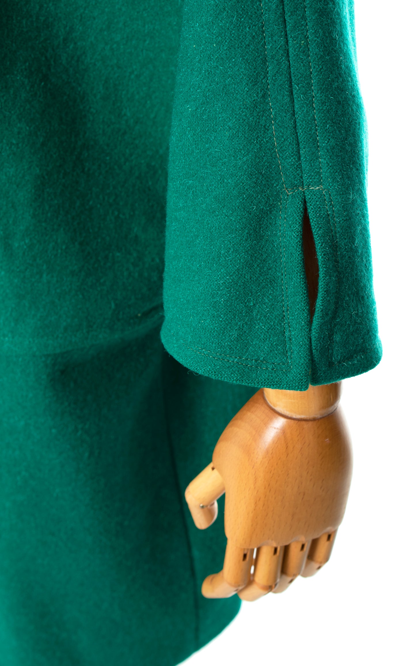 Vintage 1970s 70s Austrian Green Wool Mohair Cape Coat | medium/large | Birthday Life Vintage