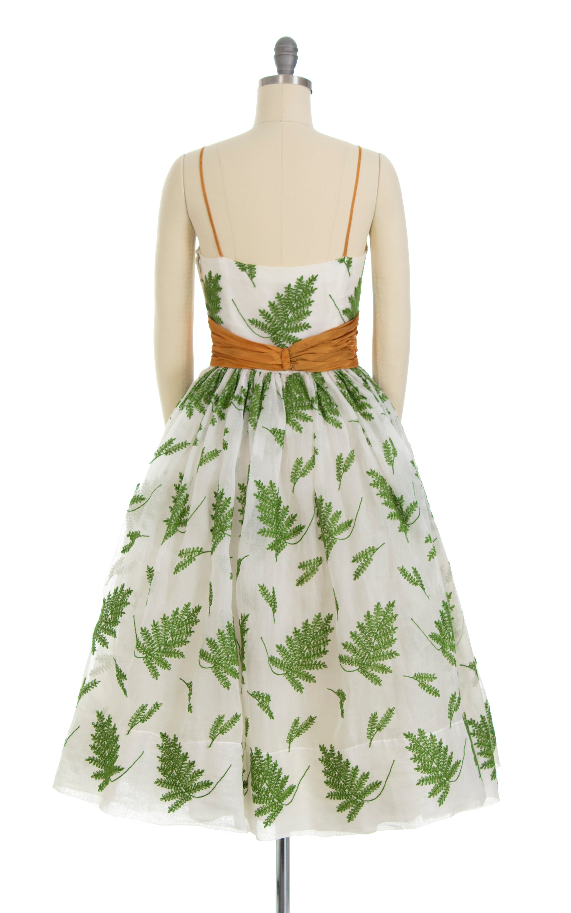 fern embroidered dress Fern Embroidered Knit Dress by Oscar de la Renta