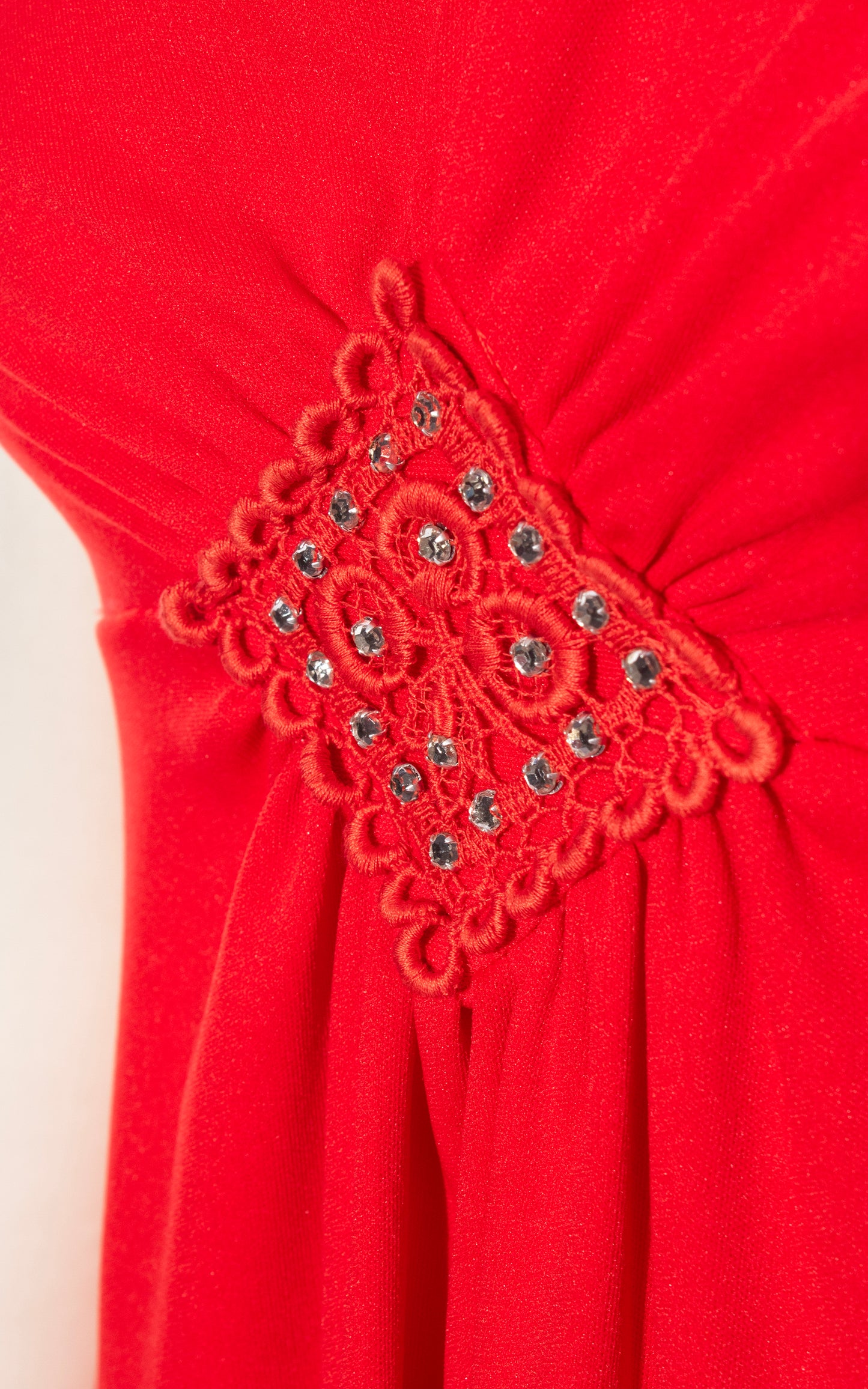 Vintage 70s 1970s Rhinestone Keyhole Red Maxi Dress Birthday Life Vintage