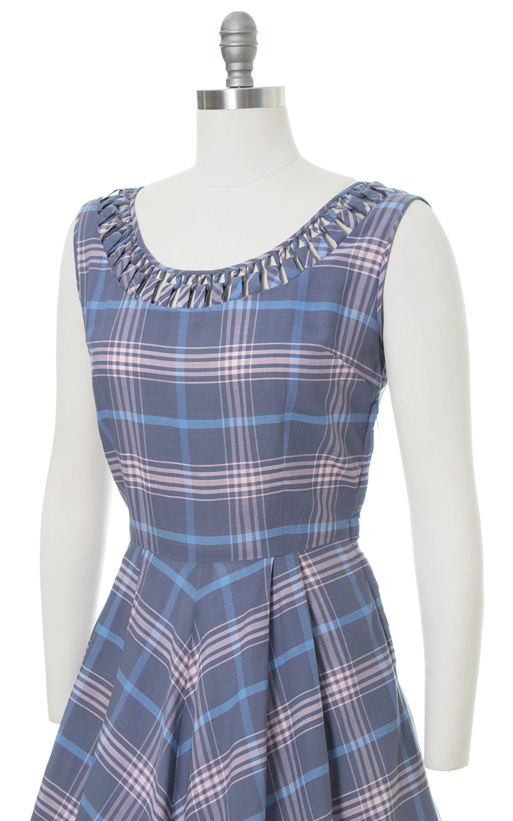 1950s Plaid Cotton Sundress & Bolero Set