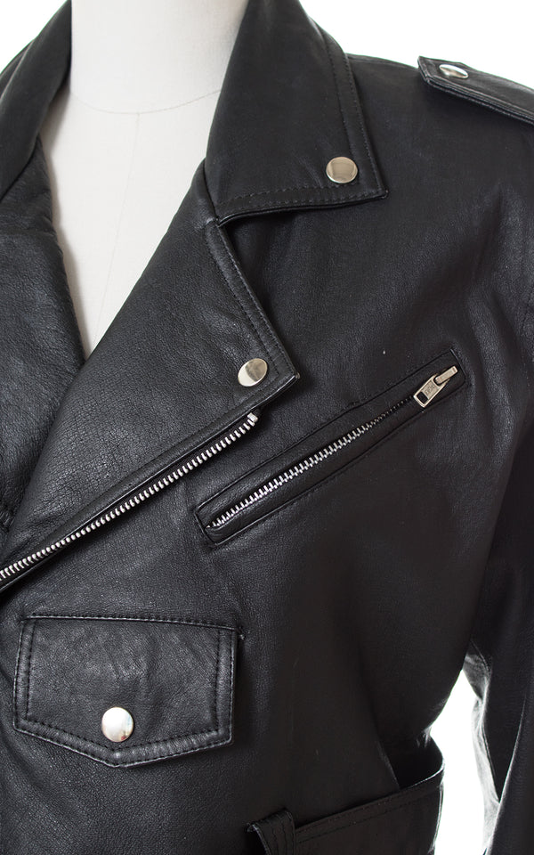 1980s Wilsons Leather Cropped Motorcycle Jacket (medium) – Birthday ...