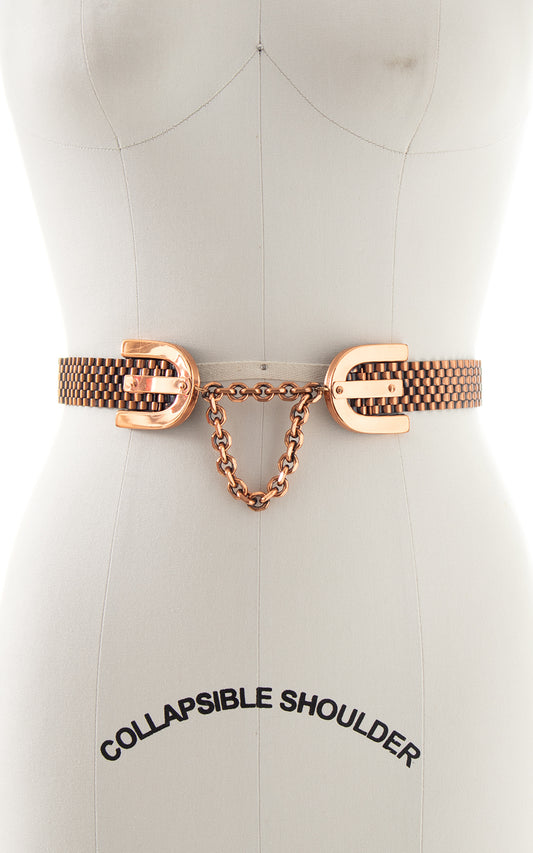 1950s Renoir Copper Chain Cinch Belt | small/medium