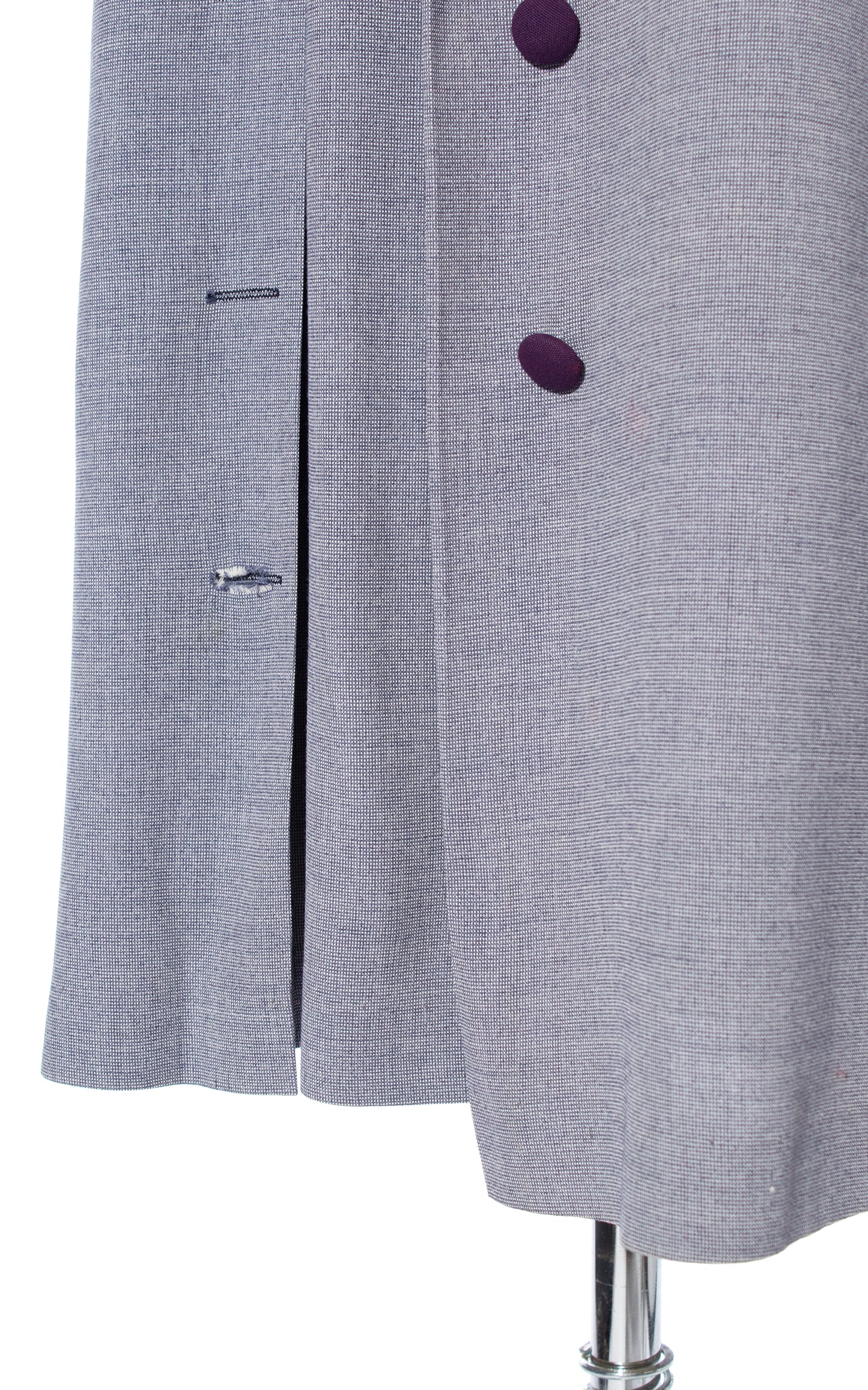 Vintage 40s 1940s Purple Shirtwaist Day Dress with Pockets BirthdayLifeVintage