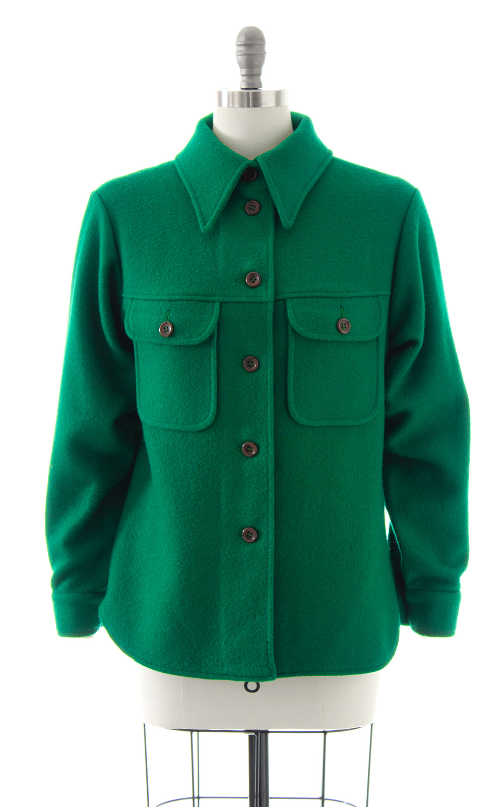 1960s Pendleton Green Wool Chore Coat | medium/large