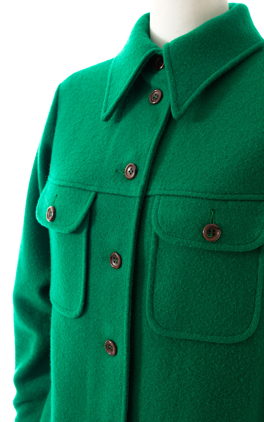 1960s Pendleton Green Wool Chore Coat | medium/large