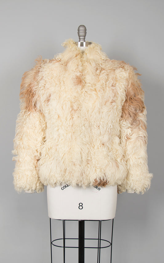 1970s Shaggy Mongolian Lamb Fur Coat | small