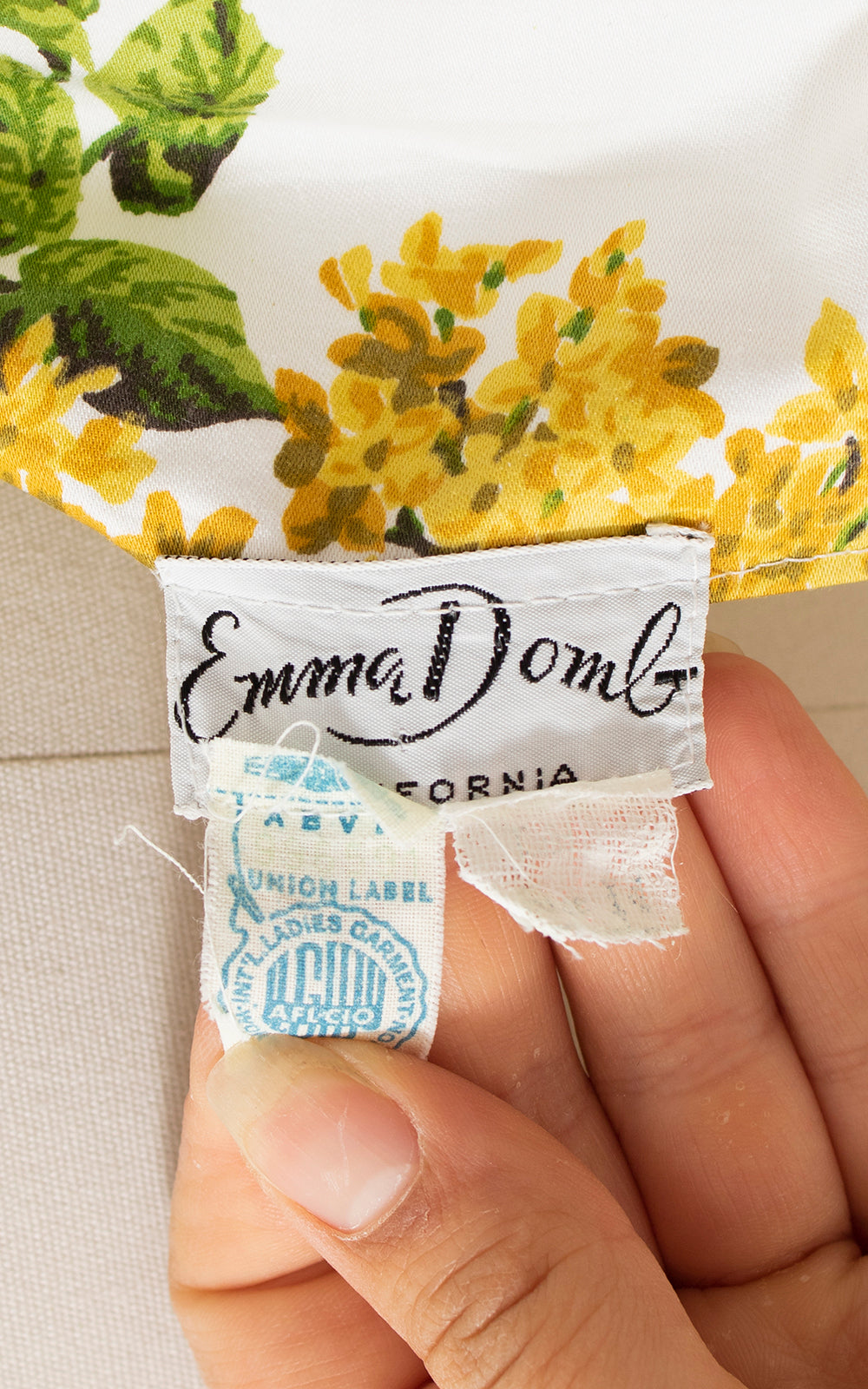 1950s Emma Domb Floral Sequin Soutache Wiggle Dress BirthdayLifeVintage
