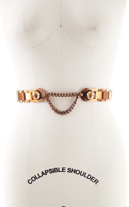 1950s Copper Chain Cinch Belt | small/medium