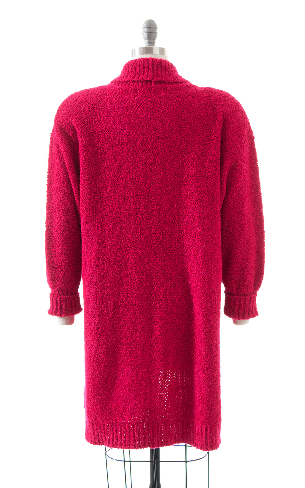 1980s Hot Pink Bouclé Knit Sweater Coat | medium/large – Birthday Life ...