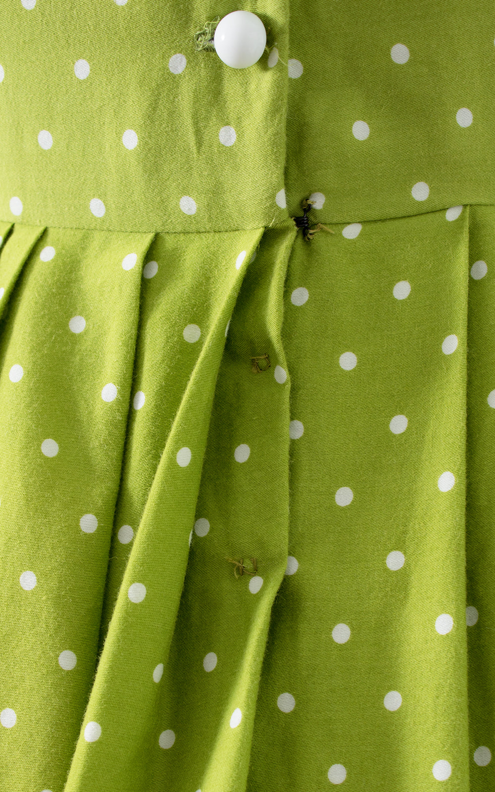 Modern 1950s Style Polka Dot Shirtwaist Dress