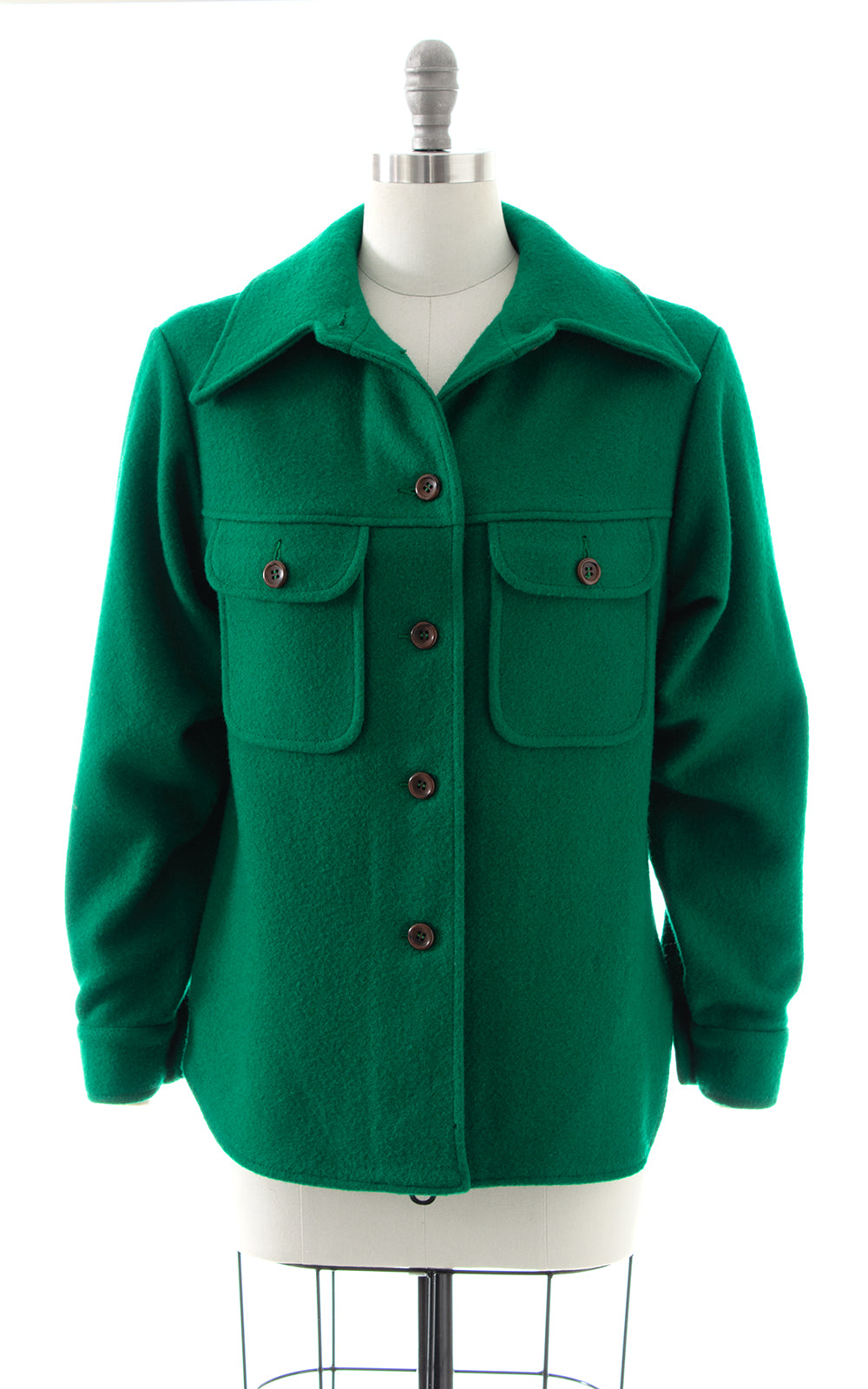 1960s Pendleton Green Wool Chore Coat | medium/large