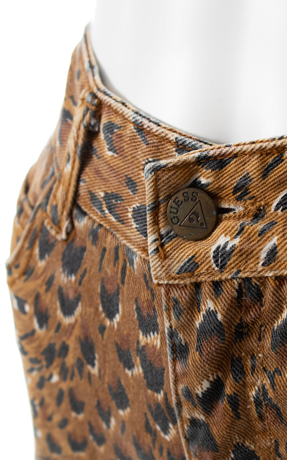 1980s GUESS Leopard Print Jeans | x-small/small