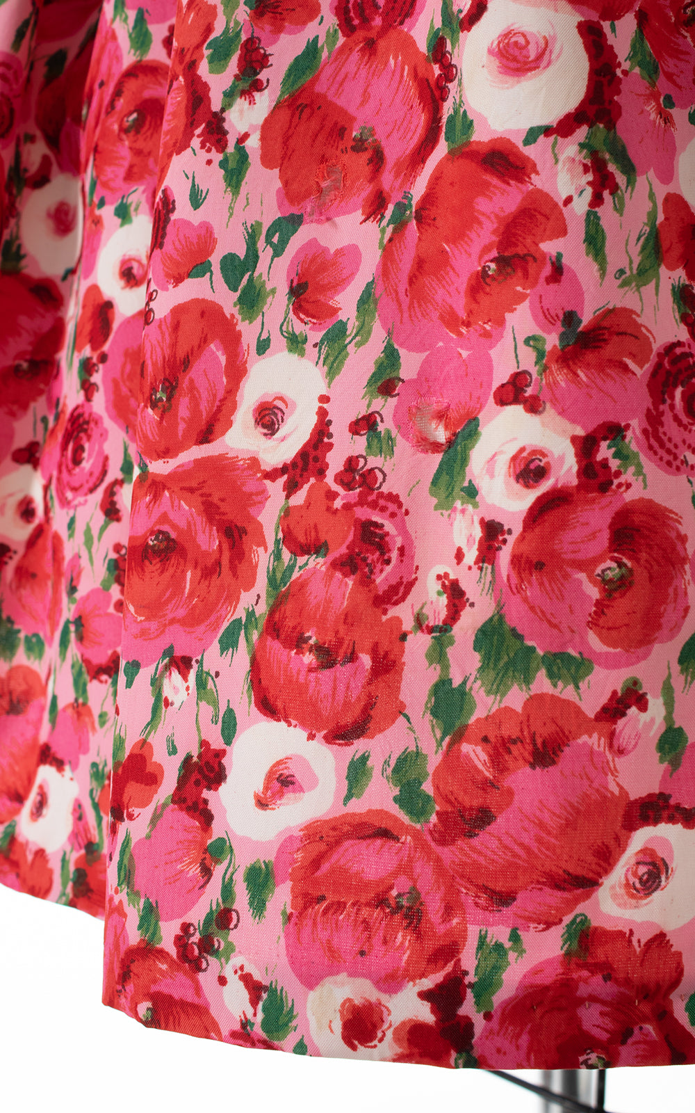 1950s Rose Print Sundress | x-small