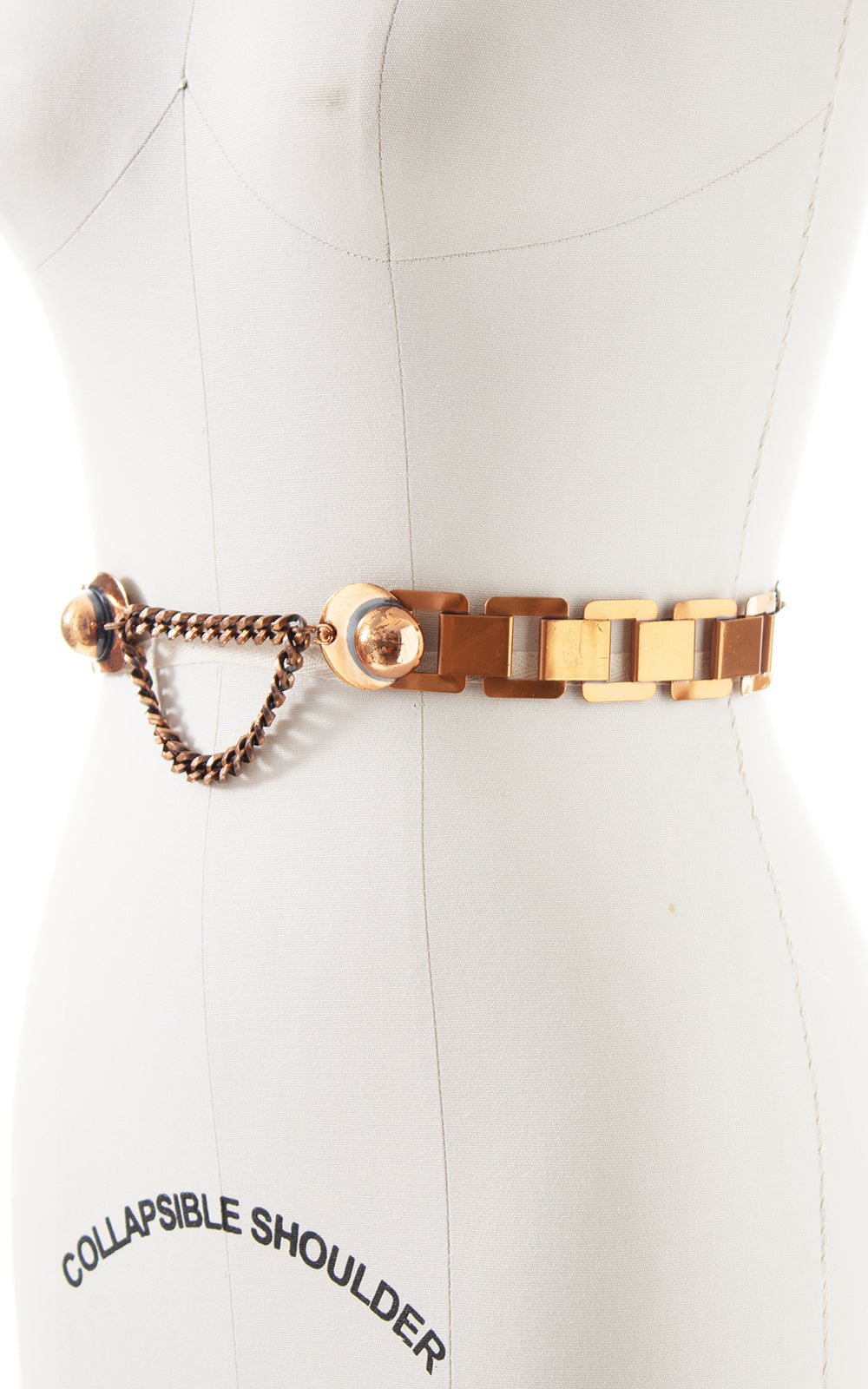 1950s Copper Chain Cinch Belt | small/medium