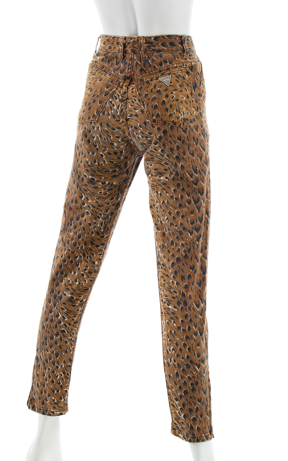 1980s GUESS Leopard Print Jeans | x-small/small