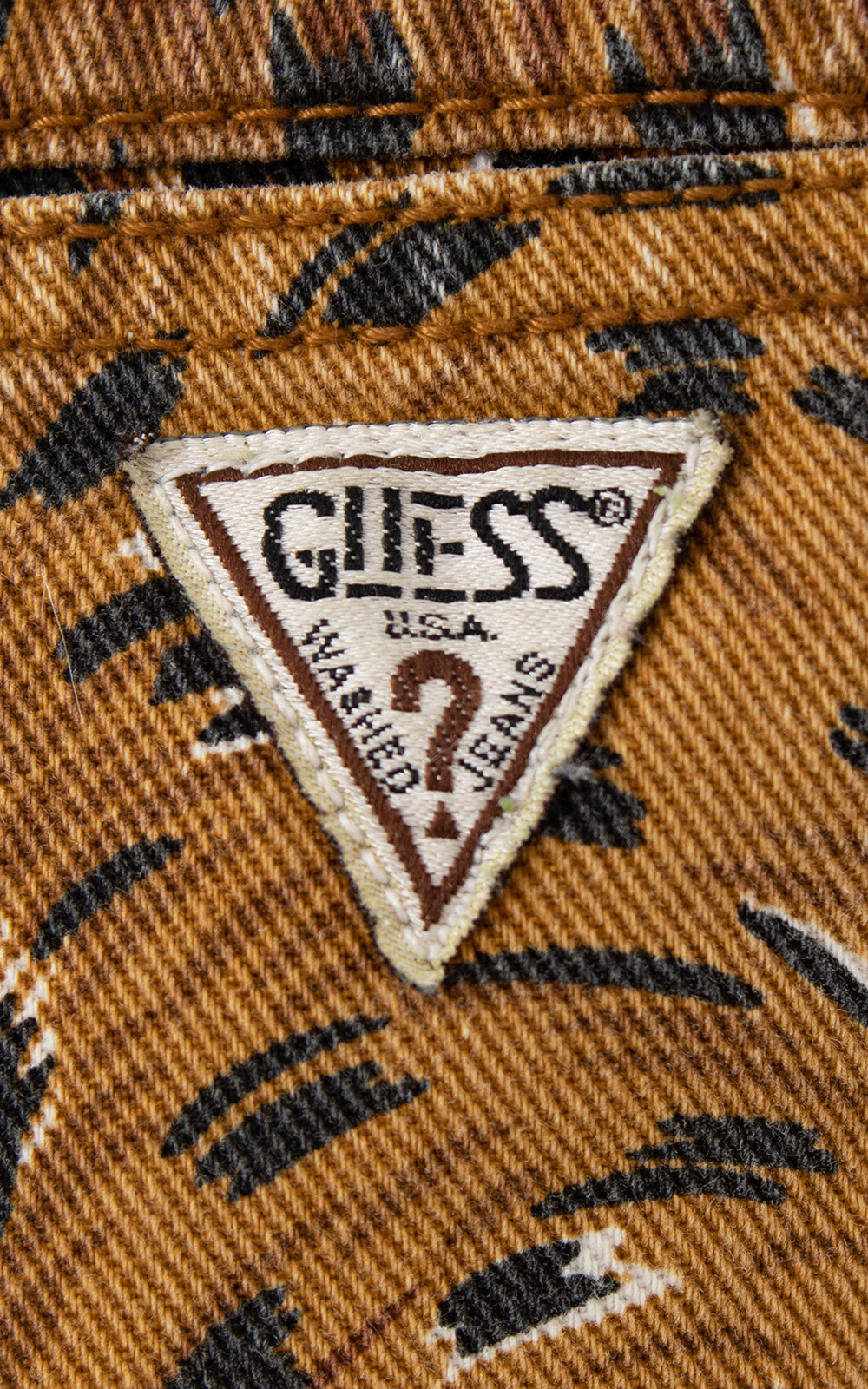 1980s GUESS Leopard Print Jeans | x-small/small