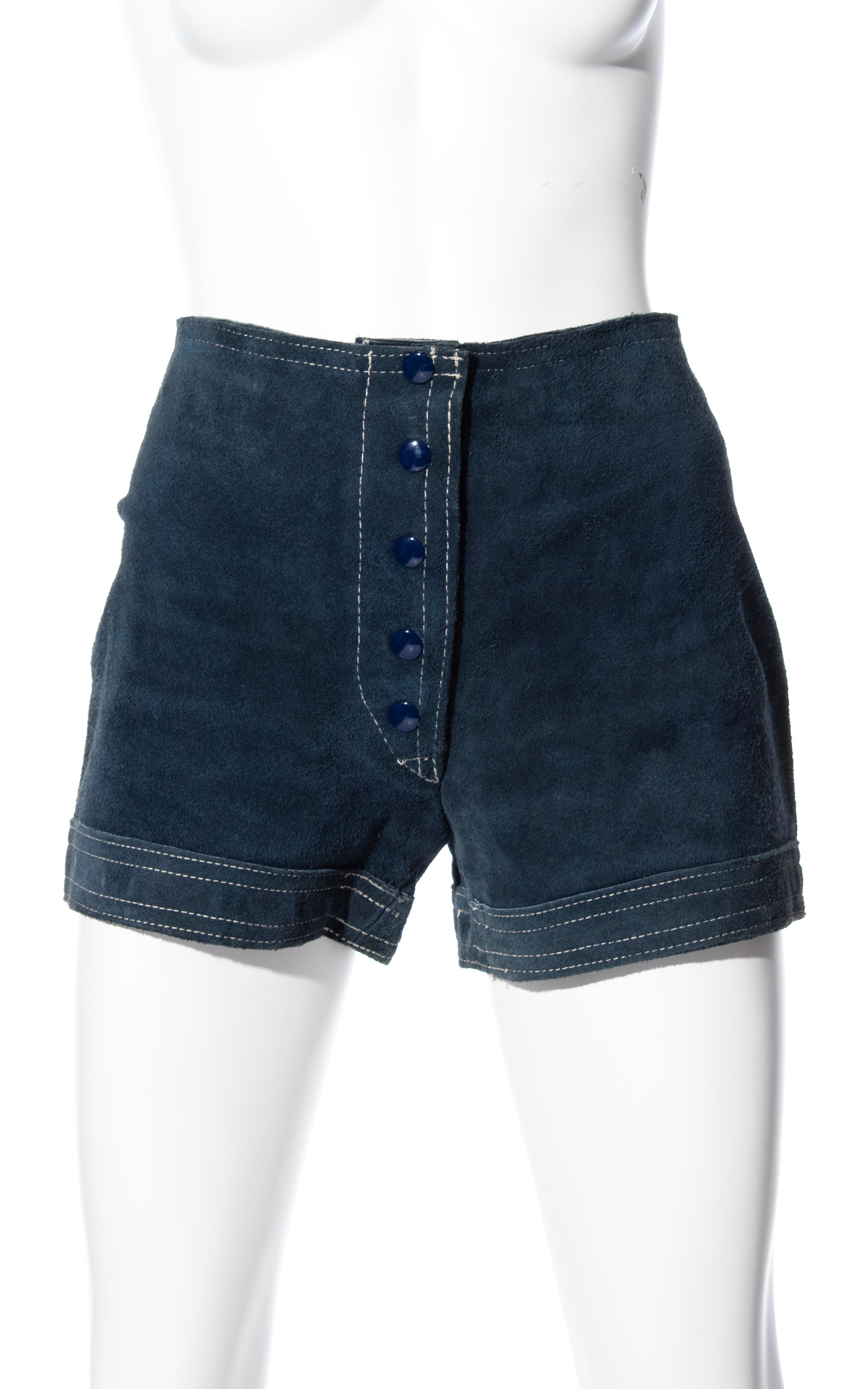 High waisted outlet suede shorts