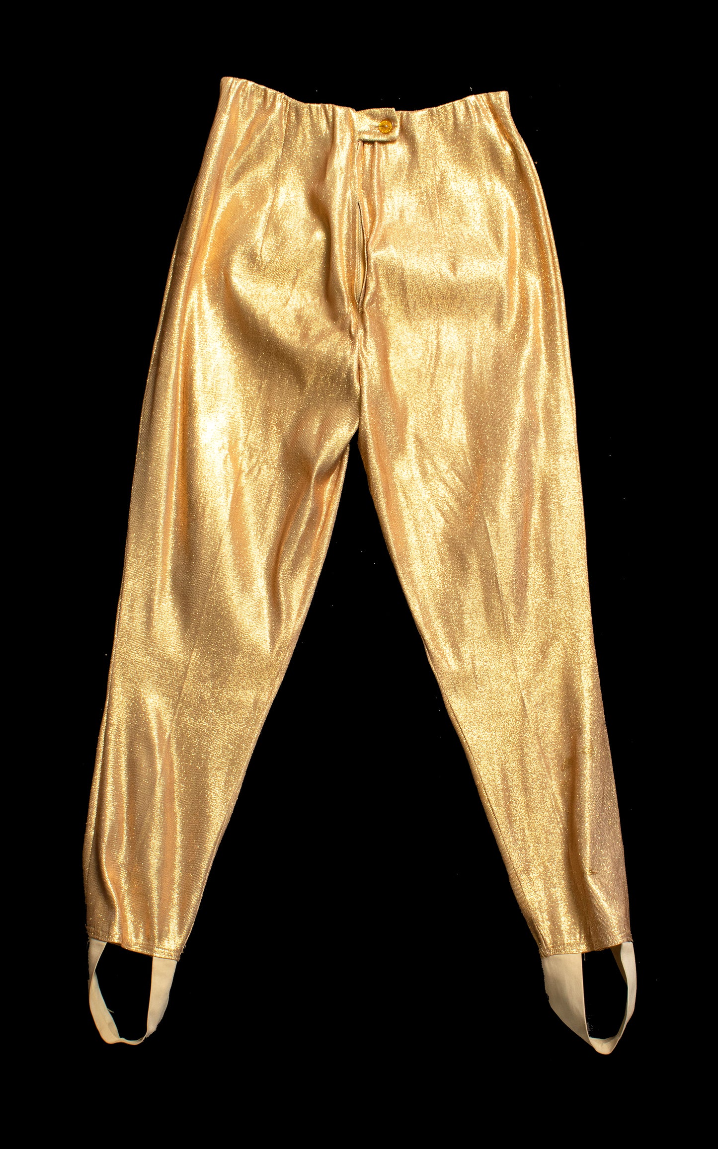 1950s Gold Lamé Pant & Top Set | small