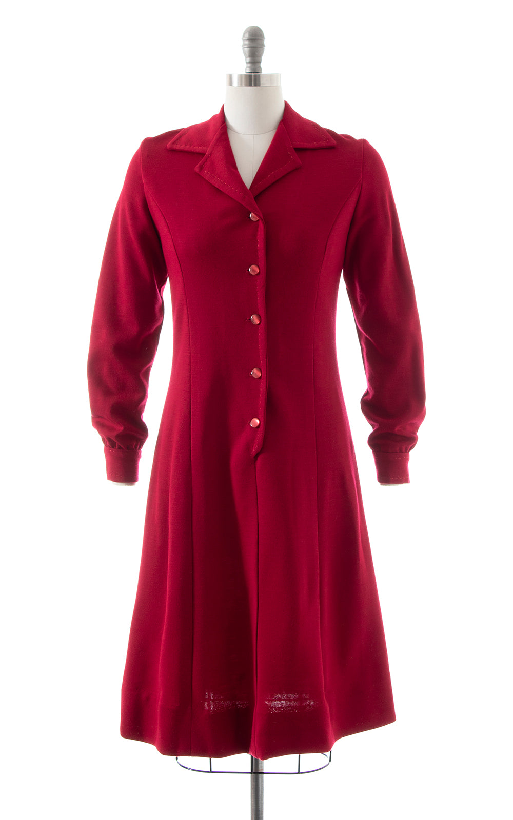 1970s Burgundy Knit Sweater Dress | small/medium Birthday Life Vintage 1970s Burgundy Knit Sweater Dress | small/medium Birthday Life Vintage