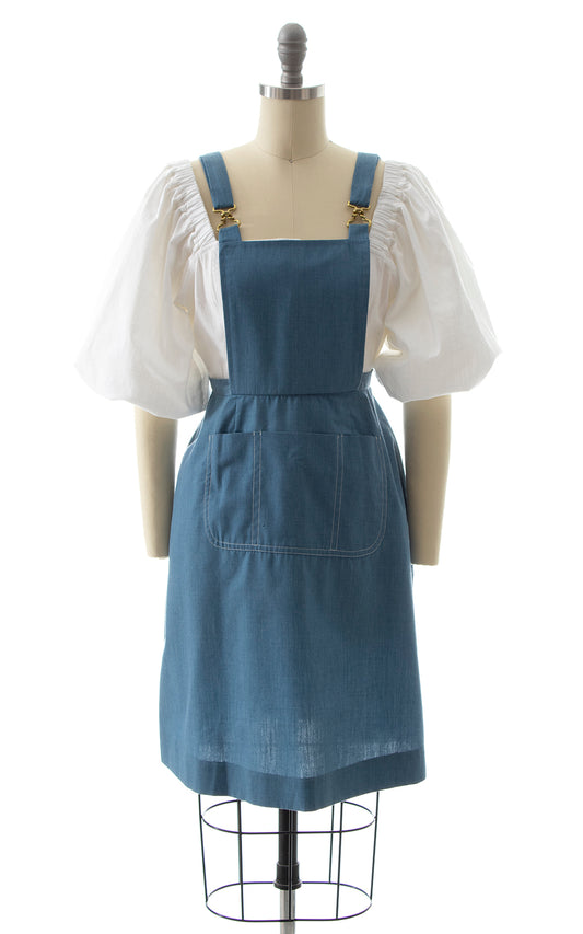 1970s Overalls Pinafore Skirt BirthdayLifeVintage