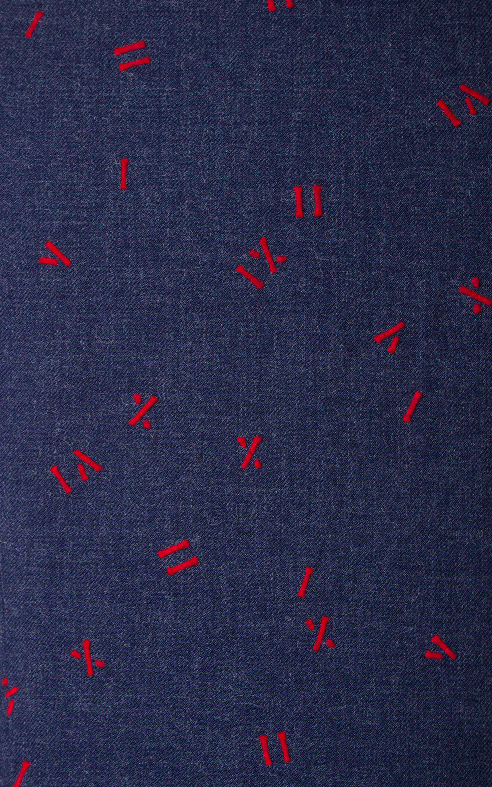 1940s Roman Numerals Novelty Print Cotton Dress | medium